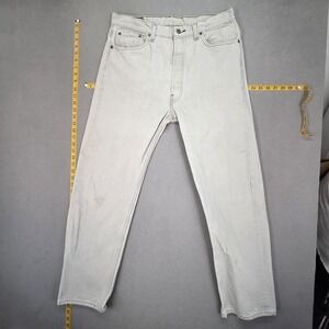 Vintage Levis 501‎ Jeans Mens Straight Button Fly USA 90s Stained Fits 33x29